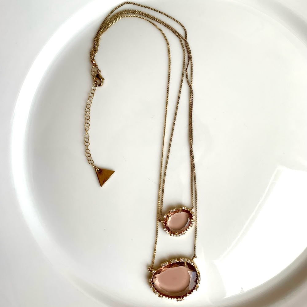 Serefina Crystal and Rhinestone Layered Necklace